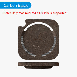 Hagibis Desktop Stand for Mac mini M4/M4 Pro 2024 Dustproof Coffee Cork Bracket Base Heat Dissipation Holder Cooling Accessories