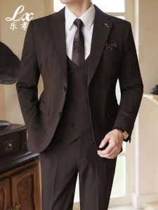 Lexiao | Autumn New British Retro Senior Slim Fit Business Wedding Suit