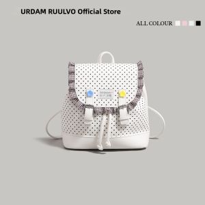URCDN RDALVO | Cartoon Bear Dots Mini Backpack for Women College Commute