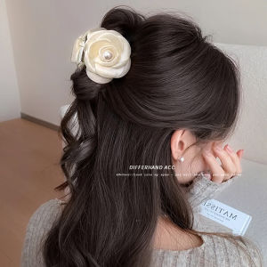 กิ๊บติดผมรูปฉลามสำหรับผู้หญิง รุ่นใหม่ปี 2025 กิ๊บติดผมรูปดอกชาติสูง ทรงครึ่งหัว สไตล์เกาหลี ดีไซน์หรูหรา