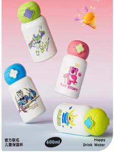 ถ้วยดื่มสองช่อง ขนาดใหญ่ ที่ปรับอุณหภูมิได้ ดีไซน์น่ารัก ดินสอสีฟ้า สำหรับเด็ก เด็กโต นักเรียน นักศึกษา ผู้ใหญ่ กล่องของขวัญ ถ้วยดื่มแบบพกพา