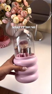 Rotating Makeup Brush Storage Tube Desktop Storage Box Multifunctional Dressing Table