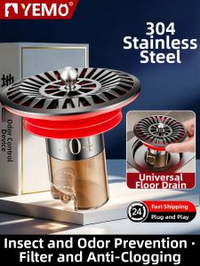 YEMO | Stainless Steel Odor Preventing Floor Drain Filter