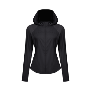 JUZHONGDEYAOJING | Tailoring Hooded Sun Protection Waist-Slimming Yoga Jacket