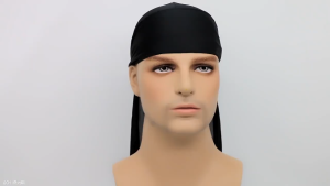 Panda Pirate Hat Silky Durag For Men Women Headwrap Durags Headscarf Soft Cap For Hair Accessories