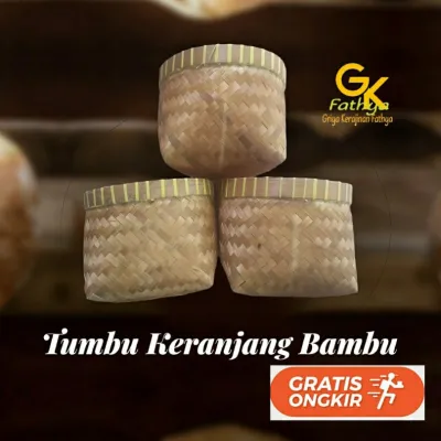 KERANJANG BAMBU SERBA GUNA / TUMBU ANYAMAN BAMBU / WADAH DARI BAMBU