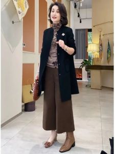 กางเกงขายาวทรงหลวมสไตล์ย้อนยุค ทรงหลวม ทรงเข้ารูป กางเกงขายาวทรงตรง ทรงสลิมฟิต เสื้อผ้าทำงานสำหรับผู้หญิง