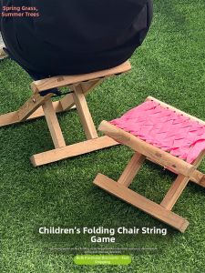 DIY Weaving Folding Stool Wood