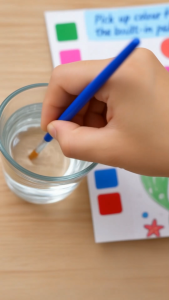 [SG] Watercolour Painting Book | DIY Colouring & Painting Set | Kids Art & Craft | Creative Activity for Kids & Adults | Built-In Paint Palette & Brush