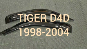 คิ้วกันสาดประตู กันสาด คิ้วกันสาด คิ้ว ดำทึบ รุ่น 2ประตู/ตอนเดียว ช่วงยาว โตโยต้า ไทเกอร์ TOYOTA TIGER D4D 1998 - 2004 ใส่ร่วมกันได้