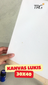 TRG Stretched Art Canvas Board 30x40 cm Watercolor Artist Acrylic Paint - Kanvas Putih Media Lukis Cat Air Akrilik Minyak Poster Siap Melukis Ukuran 30 x 40 TRG