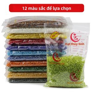 Hạt Cườm Thủy Tinh Séc 30000/15000 Hạt 2mm/3mm Hạt Tròn Nhỏ Rời Dùng Làm Đồ Trang Sức Tự Làm Vòng Tay Khuyên Tai Phụ Kiện 450g