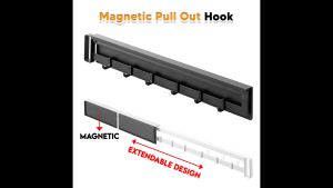 [Extendable] Encora Magnetic Pull Out Hook Magnetic Rak Dapur Gantung Kitchen Hanger Fridge Organizer Rak Magnetik 磁吸挂钩