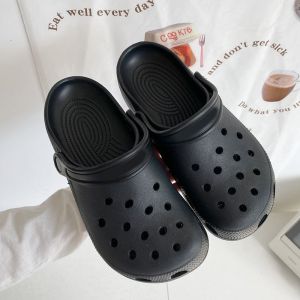 EVA Princess Style Slippers Womens Summer Outdoor Wear Anti-Slip Thick Bottomed Beach Head Covered Clog Shoes Youth Daily Use