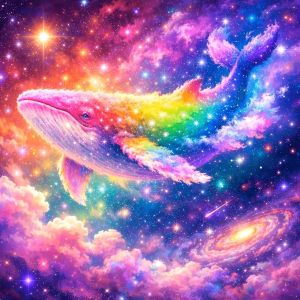 Evershine | EverShine DIY Bộ Tranh Gắn Đá Cá Voi Galaxy Ngôi Sao Khảm Full Vuông Tròn Khoan Thêu Cầu Vồng Trang Trí Treo Tường Cho Phòng Khách