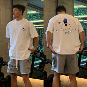 Extra Large Mens T-Shirt 300 Pounds Street Style Pure Cotton Summer Short Sleeve Casual Top Breathable Comfortable Loose Fit