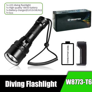 Powerful LED Diving Flashlight Super Bright T6/L2 Professional Underwater Torch IP68 Waterproof Rating Lamp Using 18650 Battery