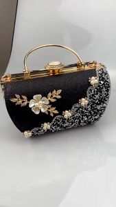 2024 New High-end Ladies Flower Dinner Banquet Ladies Handbag Diamond Floral Decorations Evening Bag