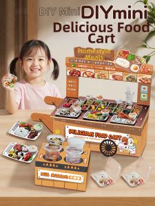 JIEXI | DIY Mini Food Truck Sweet Shop Pretend Play Toy