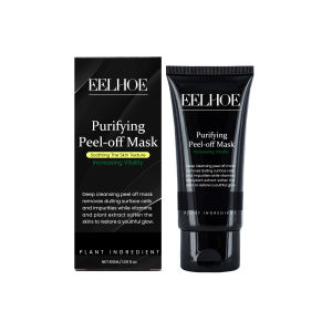 Eelhoe Blackhead Remover Mask Nose Black Dots Anti Acne Pimple Spot Deep Cleansing Purifying Shrink Pores Oil-Control Peel off Mask Gel Collagen Face Mask Blackhead Removal Anti Aging Acne Firming Skin Lifting Smooth Tear Peel Off Masks