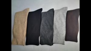 Mans Socks Long Plus Large Size Cotton Solid Striped Business Boneless Soft Breathable Sweat-Absorbing Party Dress Crew Socks