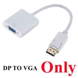 1080P DP to VGA Adapter Cable DisplayPort Male to VGA Female Converter Adapter For Projector TV Laptop Computer