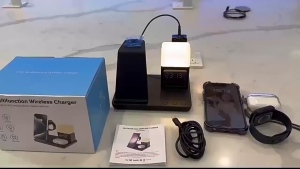 Đế sạc nhanh không dây 6 IN 1 dành cho thoại Samsung GalaxyGalaxy BudsGalaxy WatchIphoneAirpod Apple