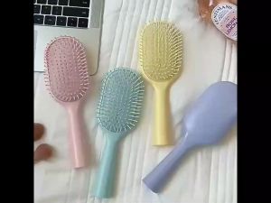 หวีแปรงผม สีพาสเทล หวีแปรงนวดผม ขนาด 7x23 cm
