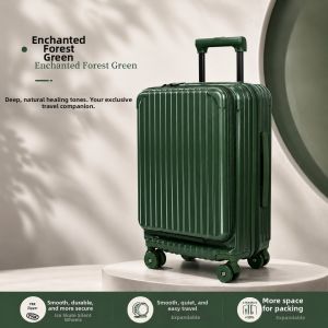 ASSODA | Side Opening Multifunctional Password Lock Suitcase