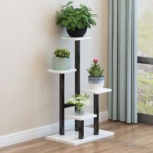 A&A A A Plant Stand 4 Tier Indoor Metal Flower Shelf for Multiple Plants Corner Tall Flower Holders for Patio Garden Living Room Balcony Bedroom