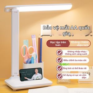 Đèn Bàn Điều Chỉnh Độ Sáng Bảo Vệ Mắt Có Sạc Pin