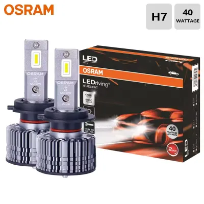 ไฟ LED OSRAM H1 H7 H4 H11 XLZ 40W H16 H8 HB3 HB4 9005 9006 9012สว่างมาก LED สีขาว6000K หลอดไฟ Upgarde รถ