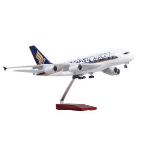 47CM diecast airplanes Singapore Airline b747 A380 a350 model planes With Light & Wheel resin Collection Aircraft Childrens toy