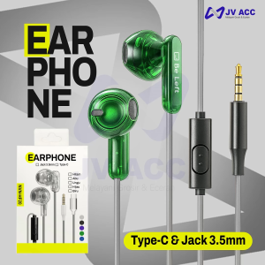 NANVAN NVN-HF20 HEADSET EARPHONE SUPER BASS JACK 3.5MM / USB-C TRANSPARAN PREMIUM