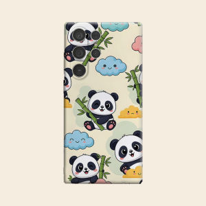 BILIBILI | Cute Panda Luxury Fashion Full Lens Protective Case for Samsung Galaxy S26 S25 S24 A56 A36 Plus Ultra