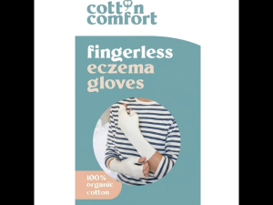 [New Arrival] Cotton Comfort Allergy-Free Organic Cotton Fingerless Gloves (1 pair) for Adult | Eczema | Dermatitis | Wound for Teenager or Adult