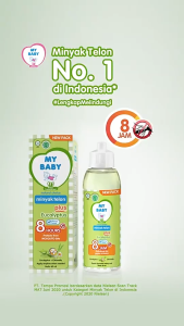 MY BABY Minyak Telon Plus - Eucalyptus 60mL 90mL 150mL  Minyak Telon Plus Bayi Anti Nyamuk Tahan Lama 8 Jam
