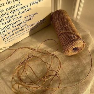 1 Bundle of 10 Meters Long Vintage Packing Rope Decorative Rope Hand-Woven Homemade Cat Tree Hemp Rope