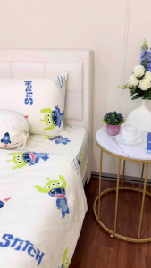 [FS19 三眼帽史迪奇] 2500TC Luna Milk Bedsheet 牛奶丝棉床单