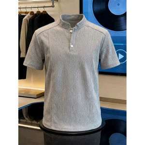 Áo Polo Cổ Henley Kiểu Cổ Điển Dành Cho Nam Tay Ngắn