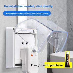 86-Model Bathroom Waterproof Box Splash-Proof Cover for Switch Socket Installation Adhesive Open-Mounted Protective Cover