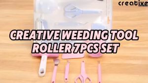 Creative Weeding Tool Roller Kit Set Pink and Blue Color