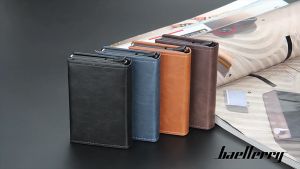 Ví Đựng Thẻ Thông Minh Chống Trộm Thông Tin Tín Dụng Có Ngăn Đẩy Thẻ Tiện Lợi