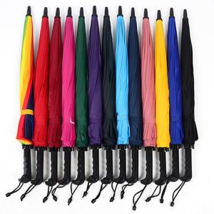 Windproof Rain Protection Long Handle Umbrella 16 Ribs