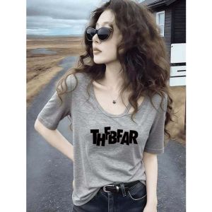 Áo Thun Vintage Thời Trang Dễ Dàng Slimming