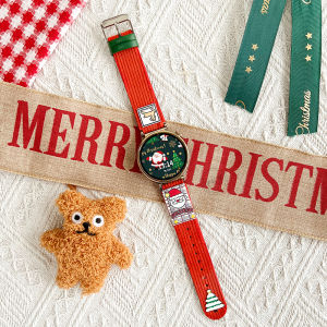 Suitable for Huawei GT5/4 Special Strap Female Fall and Winter New Arrival Gt5pro Watch Female Fancy Watch2/3/4pro Wrist Strap Female Honor Series Replacement Belt Creative Christmas Cute Elk