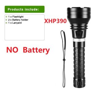 XHP390 Diving Flashlight 26650 Rechargeable Fixed Focus Super Bright Underwater Lantern Diving 150m Professional Diving Torch