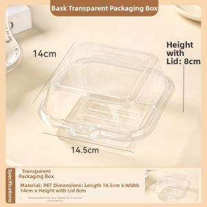 MEIDI | Portable Transparent Tiramisu Cake Box 3 inch