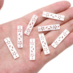 5/6Pcs Multi Styles Imitation Shell Hollow Pattern Charms Pendants for DIY Necklace Earring Hairwear Jewelry Making Materials
