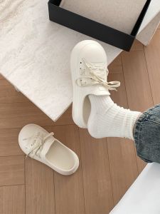 รองเท้าแตะส้นเตี้ยแบบสวมสำหรับผู้หญิงในช่วงฤดูร้อนที่สวมใส่สบาย ป้องกันการลื่นและระบายอากาศได้ดี สวมใส่สบาย รองเท้าแตะแบบสวมหัว